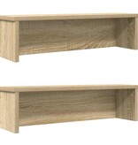 VidaXL Keukenrekken stapelbaar 2 st 60x15x16 cm sonoma eikenkleurig
