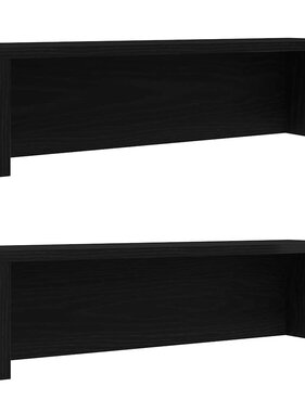 VidaXL Keukenrekken stapelbaar 2 st 60x15x16 cm zwart