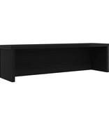 VidaXL Keukenrek stapelbaar 50x15x16 cm bewerkt hout zwart