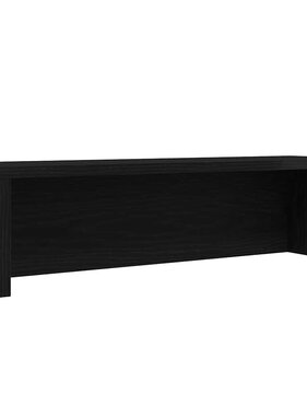 VidaXL Keukenrek stapelbaar 50x15x16 cm bewerkt hout zwart