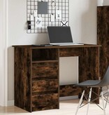 VidaXL Bureau 102x50x75 cm bewerkt hout gerookt eikenkleurig