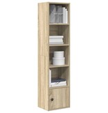 VidaXL Boekenkast 31x24x127 cm bewerkt hout sonoma eikenkleurig