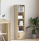 VidaXL Boekenkast 31x24x127 cm bewerkt hout sonoma eikenkleurig