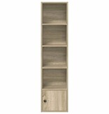 VidaXL Boekenkast 31x24x127 cm bewerkt hout sonoma eikenkleurig