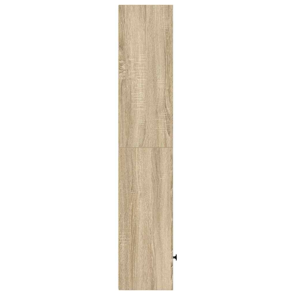 VidaXL Boekenkast 31x24x127 cm bewerkt hout sonoma eikenkleurig