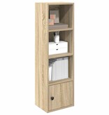 VidaXL Boekenkast 31x24x102 cm bewerkt hout sonoma eikenkleurig