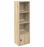 VidaXL Boekenkast 31x24x102 cm bewerkt hout sonoma eikenkleurig
