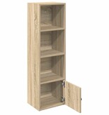 VidaXL Boekenkast 31x24x102 cm bewerkt hout sonoma eikenkleurig