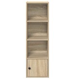 VidaXL Boekenkast 31x24x102 cm bewerkt hout sonoma eikenkleurig