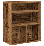 VidaXL Boekenkast 60x30x71,5 cm bewerkt hout oud houtkleurig