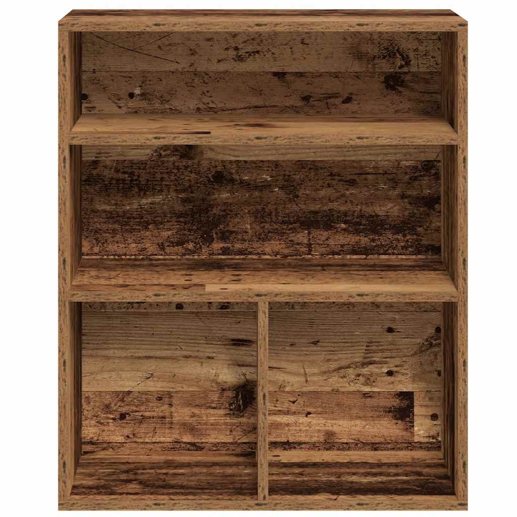 VidaXL Boekenkast 60x30x71,5 cm bewerkt hout oud houtkleurig