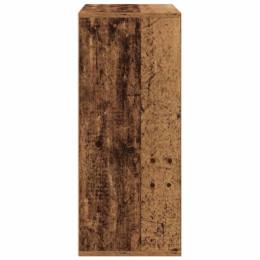 VidaXL Boekenkast 60x30x71,5 cm bewerkt hout oud houtkleurig