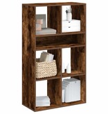 VidaXL Boekenkast 66x31x112 cm bewerkt hout gerookt eikenkleurig