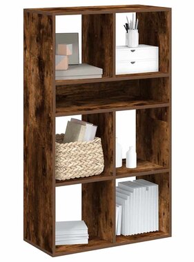 VidaXL Boekenkast 66x31x112 cm bewerkt hout gerookt eikenkleurig