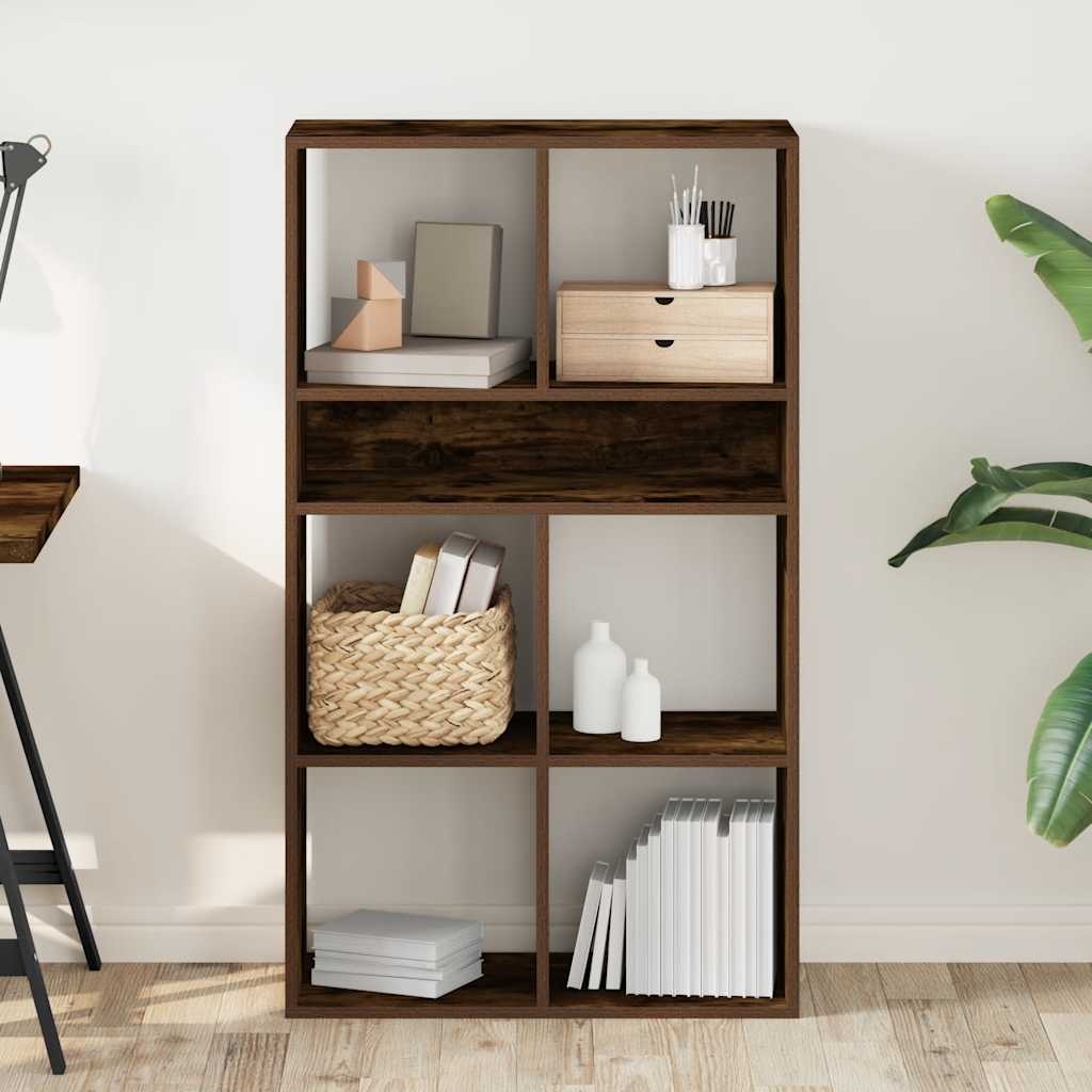 VidaXL Boekenkast 66x31x112 cm bewerkt hout gerookt eikenkleurig