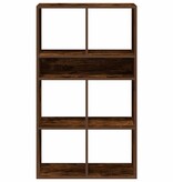VidaXL Boekenkast 66x31x112 cm bewerkt hout gerookt eikenkleurig
