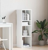 VidaXL Boekenkast 34x31x112 cm bewerkt hout wit