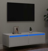VidaXL Tv-meubel met LED-verlichting 100X35,5x25 cm wit