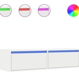 VidaXL Tv-meubel met LED-verlichting 100X35,5x25 cm wit