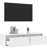 VidaXL Tv-meubel met LED-verlichting 100X35,5x25 cm wit