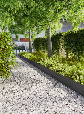 VidaXL Gazonranden 30 st 20x103 cm koudgewalst staal zwart