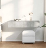 VidaXL Wandschap met lades 100x36x19 cm bewerkt hout betongrijs