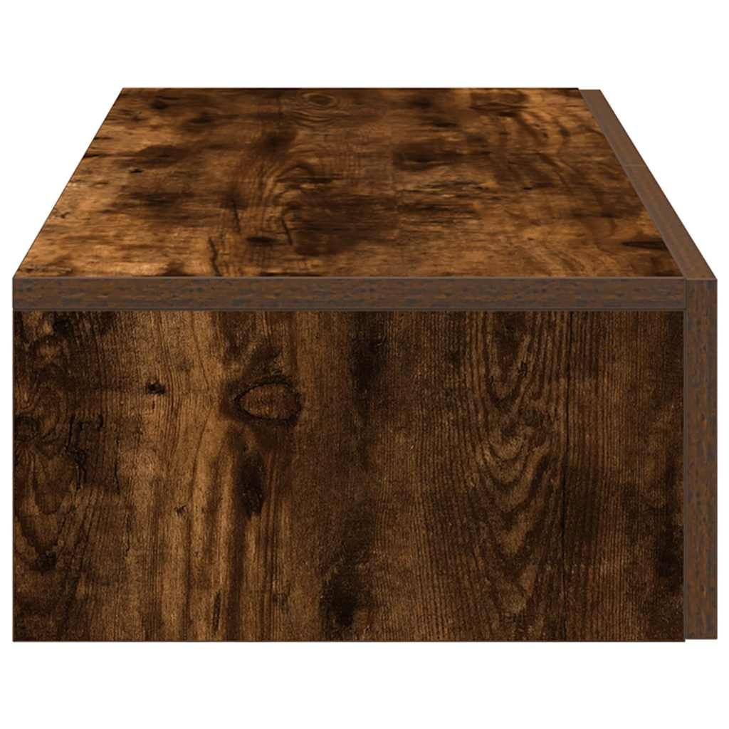 VidaXL Wandschap met lades 80x33x17 cm bewerkt hout gerookt eikenkleur