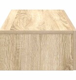 VidaXL Wandschap met lades 80x33x17 cm bewerkt hout sonoma eikenkleur