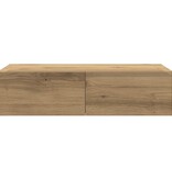 VidaXL Wandschap met lades 60x26,5x15 cm bewerkt hout artisanaal eiken
