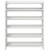 VidaXL Schoenenrek 80x25x100 cm bewerkt hout wit