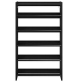 VidaXL Schoenenrek 60x25x100 cm bewerkt hout zwart