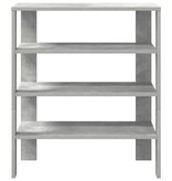 VidaXL Schoenenrek 61x32x70 cm bewerkt hout betongrijs