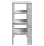 VidaXL Schoenenrek 61x32x70 cm bewerkt hout betongrijs