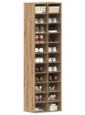 VidaXL Schoenenkast 54x34x183 cm spaanplaat ambachtelijk eikenkleurig