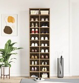 VidaXL Schoenenkast 54x34x183 cm spaanplaat ambachtelijk eikenkleurig