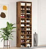 VidaXL Schoenenkast 54x34x183 cm spaanplaat oud hout