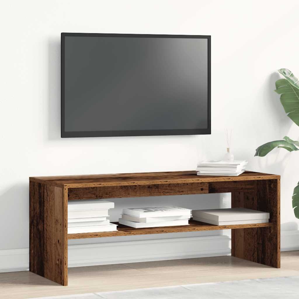 VidaXL Tv-meubel 100x40x40 cm bewerkt hout oud houtkleurig