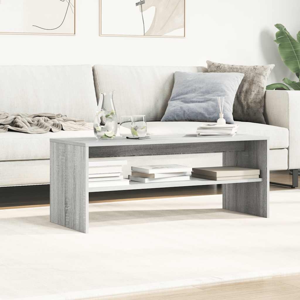 VidaXL Tv-meubel 100x40x40 cm bewerkt hout grijs sonoma eikenkleurig