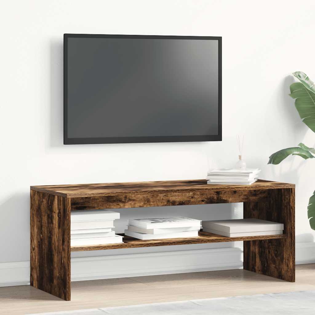 VidaXL Tv-meubel 100x40x40 cm bewerkt hout gerookt eikenkleurig