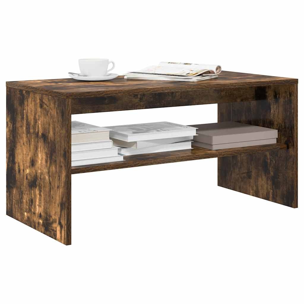 VidaXL Tv-meubel 80x40x40 cm bewerkt hout gerookt eikenkleurig