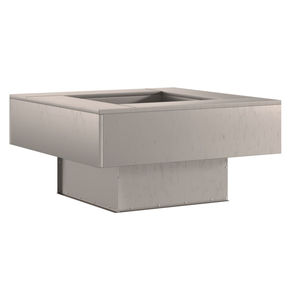 VidaXL Vuurkorf Vierkant 80x80x40 cm Verweerd Staal