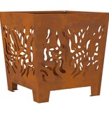 VidaXL Vuurkorf vierkant 40x40x40 cm cortenstaal