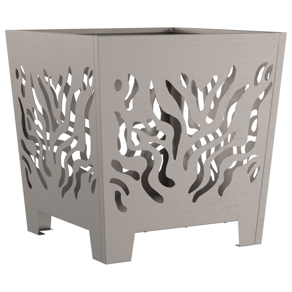 VidaXL Vuurkorf vierkant 40x40x40 cm cortenstaal