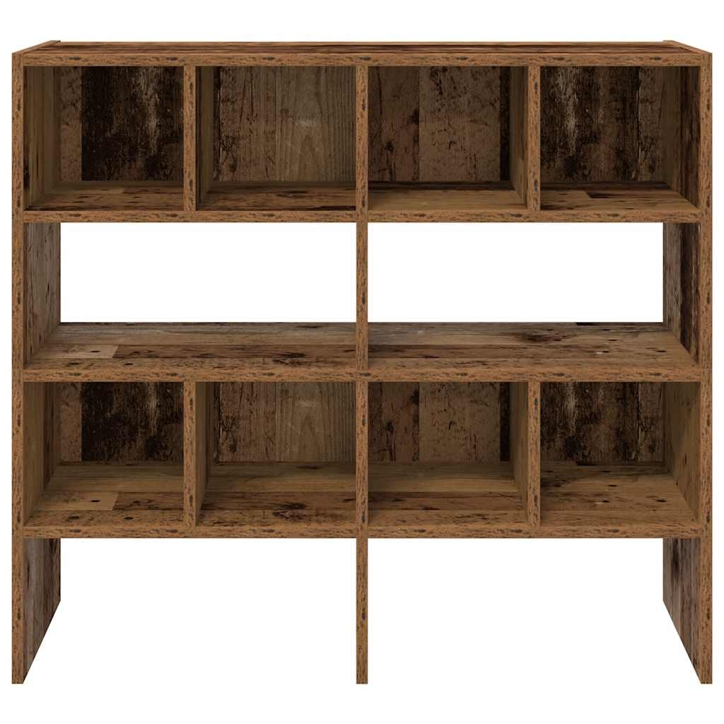 VidaXL Schoenenrekken 2 st stapelbaar 89,5x30x40 cm oud houtkleurig