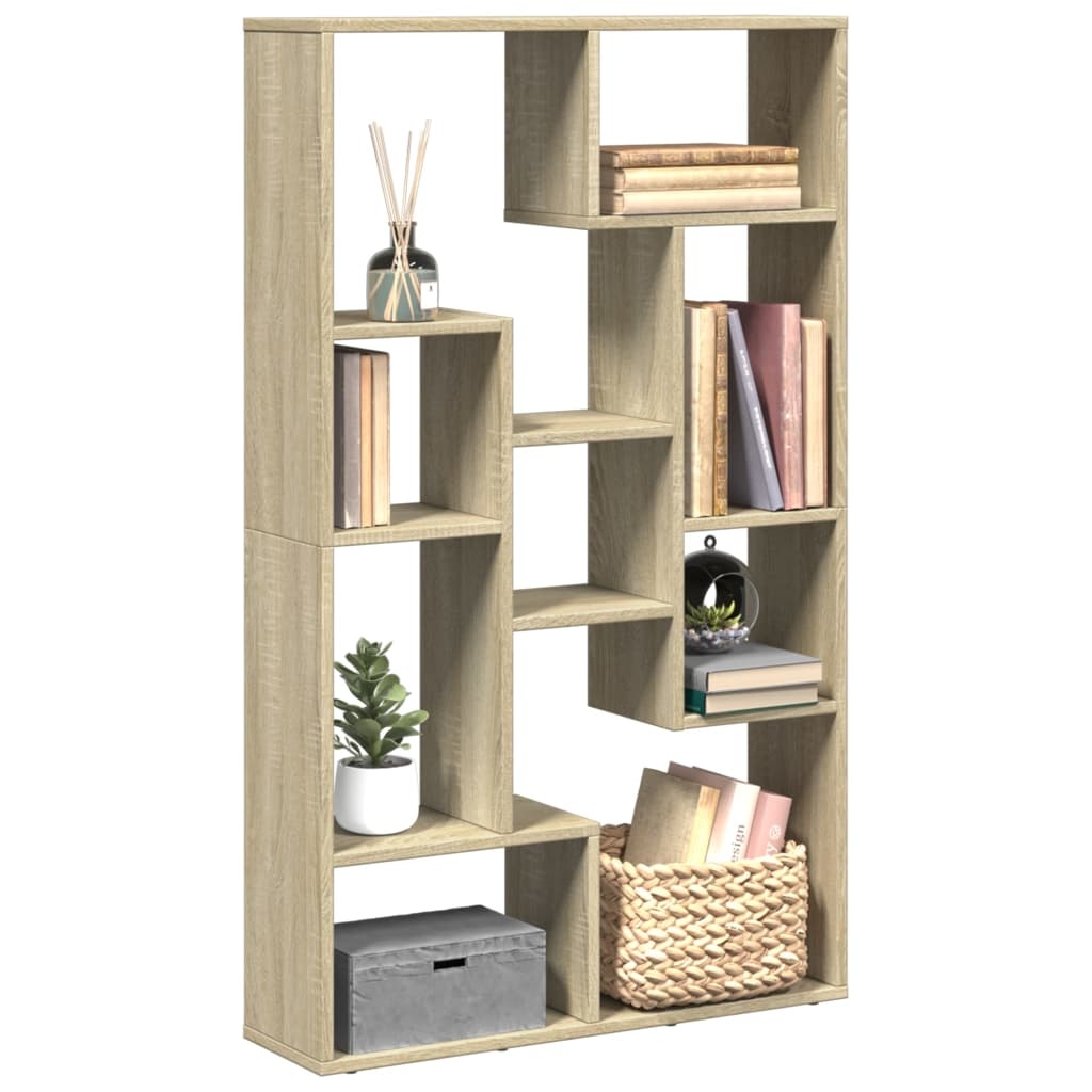 VidaXL Boekenkast 72x20x120 cm bewerkt hout sonoma eikenkleurig