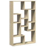 VidaXL Boekenkast 72x20x120 cm bewerkt hout sonoma eikenkleurig