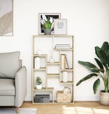 VidaXL Boekenkast 72x20x120 cm bewerkt hout sonoma eikenkleurig