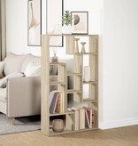 VidaXL Boekenkast 72x20x120 cm bewerkt hout sonoma eikenkleurig