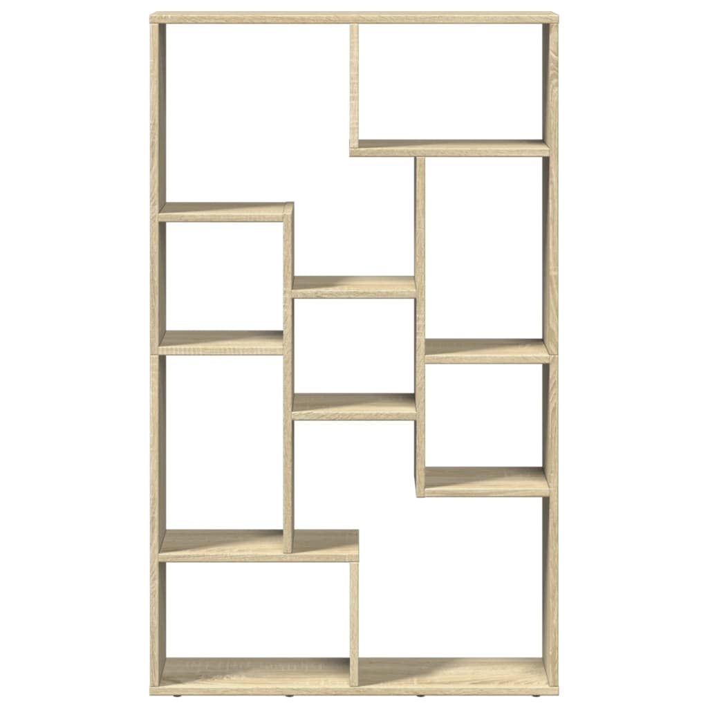 VidaXL Boekenkast 72x20x120 cm bewerkt hout sonoma eikenkleurig