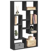 VidaXL Boekenkast 72x20x120 cm bewerkt hout zwart